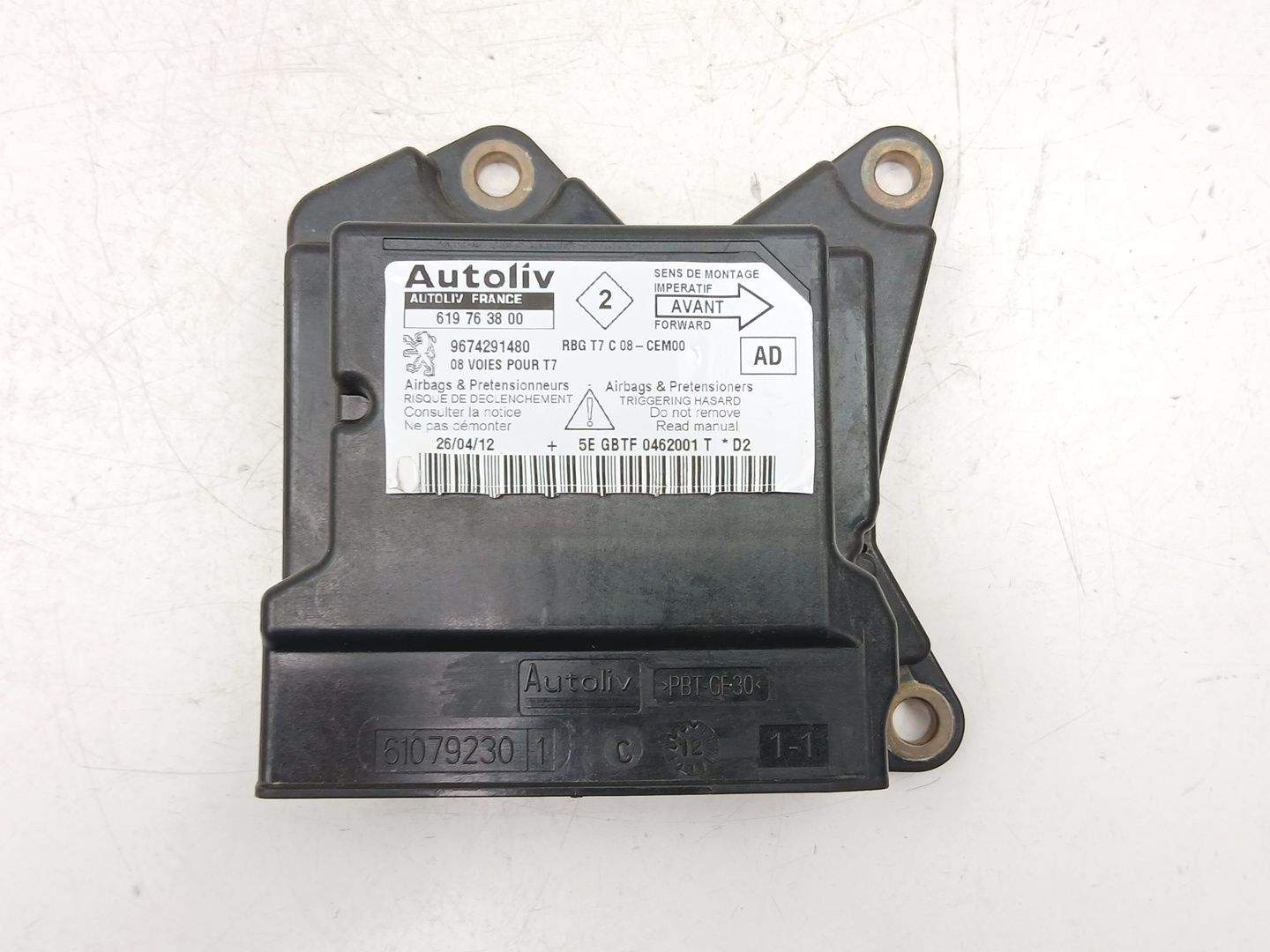 CENTRALITA AIRBAG PEUGEOT 308 I (4A_, 4C_) 9674291480 / 619763800 9674291480619763800 - Vista 2