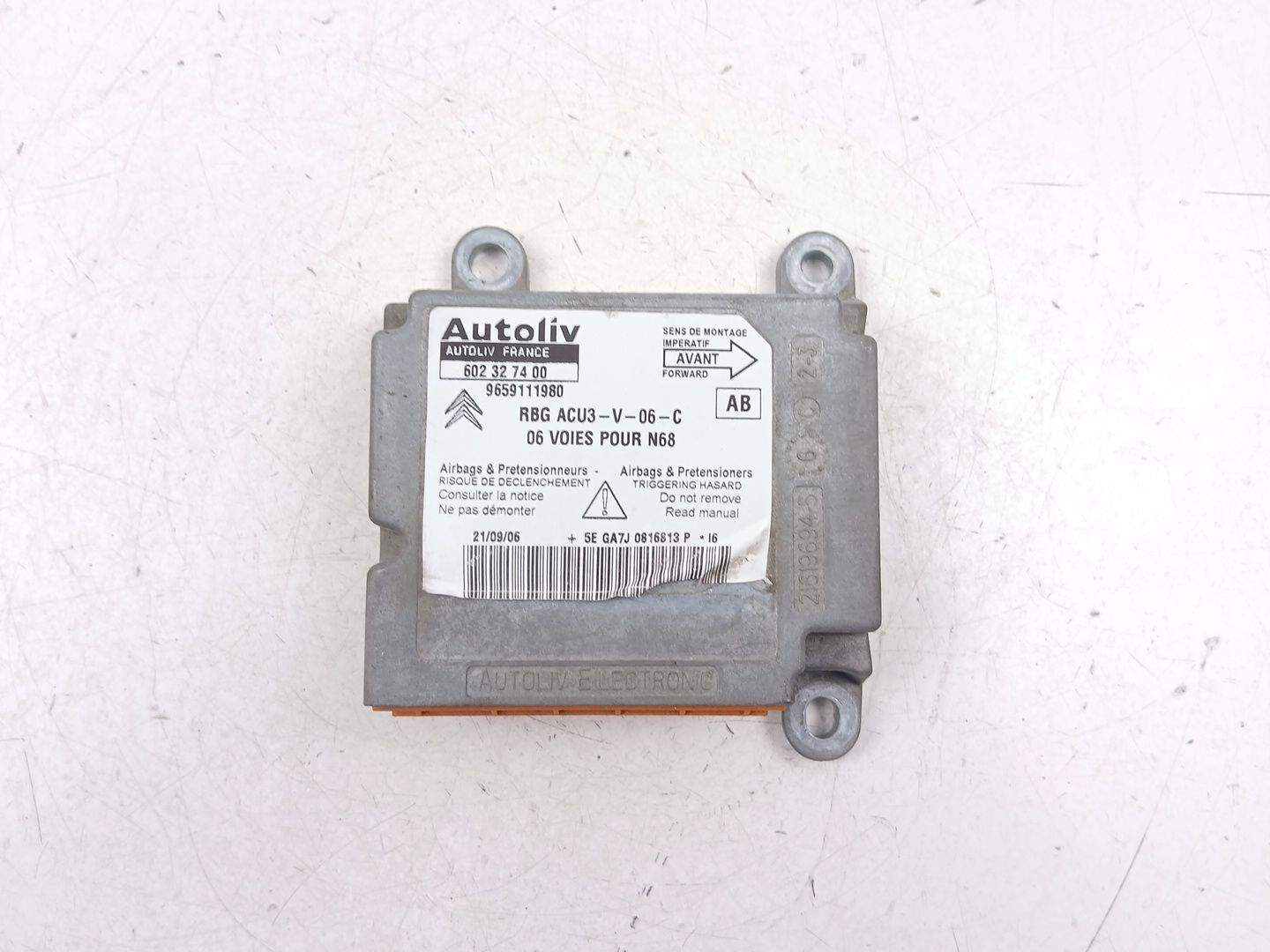 CENTRALITA AIRBAG CITROËN XSARA PICASSO (N68) 9659111980 / 602327400 9659111980602327400 - Vista 2