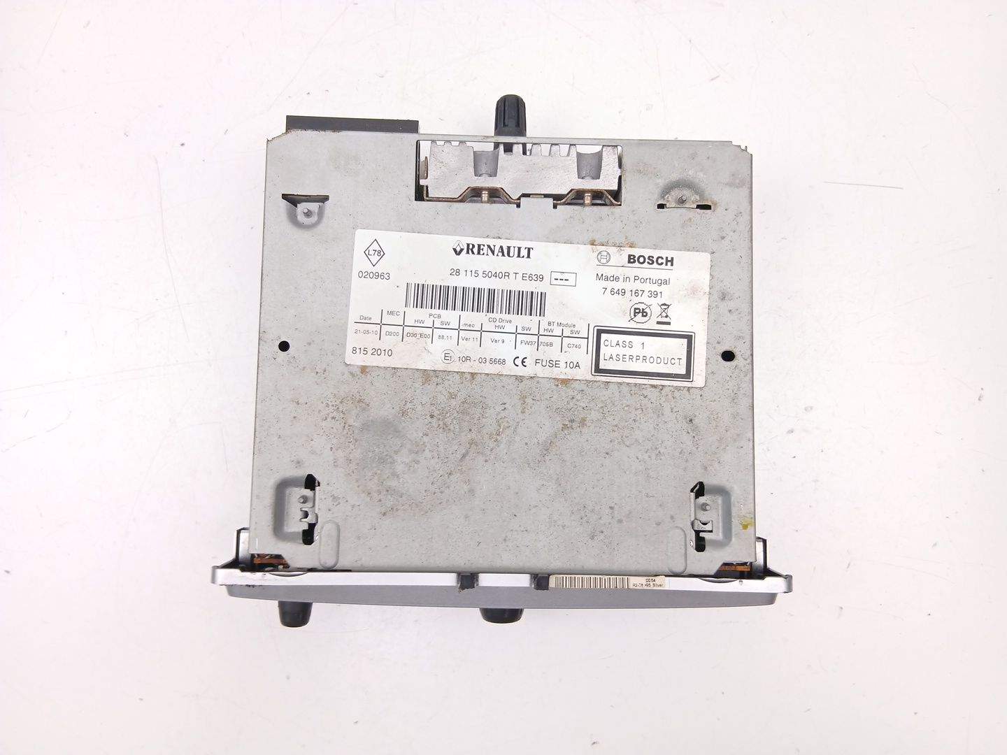 RADIO CD/MP3 RENAULT MEGANE CC (EZ0/1_) 281155040R / 253B00345R / 259156554R 281155040R253B00345R259156554R - Vista 2