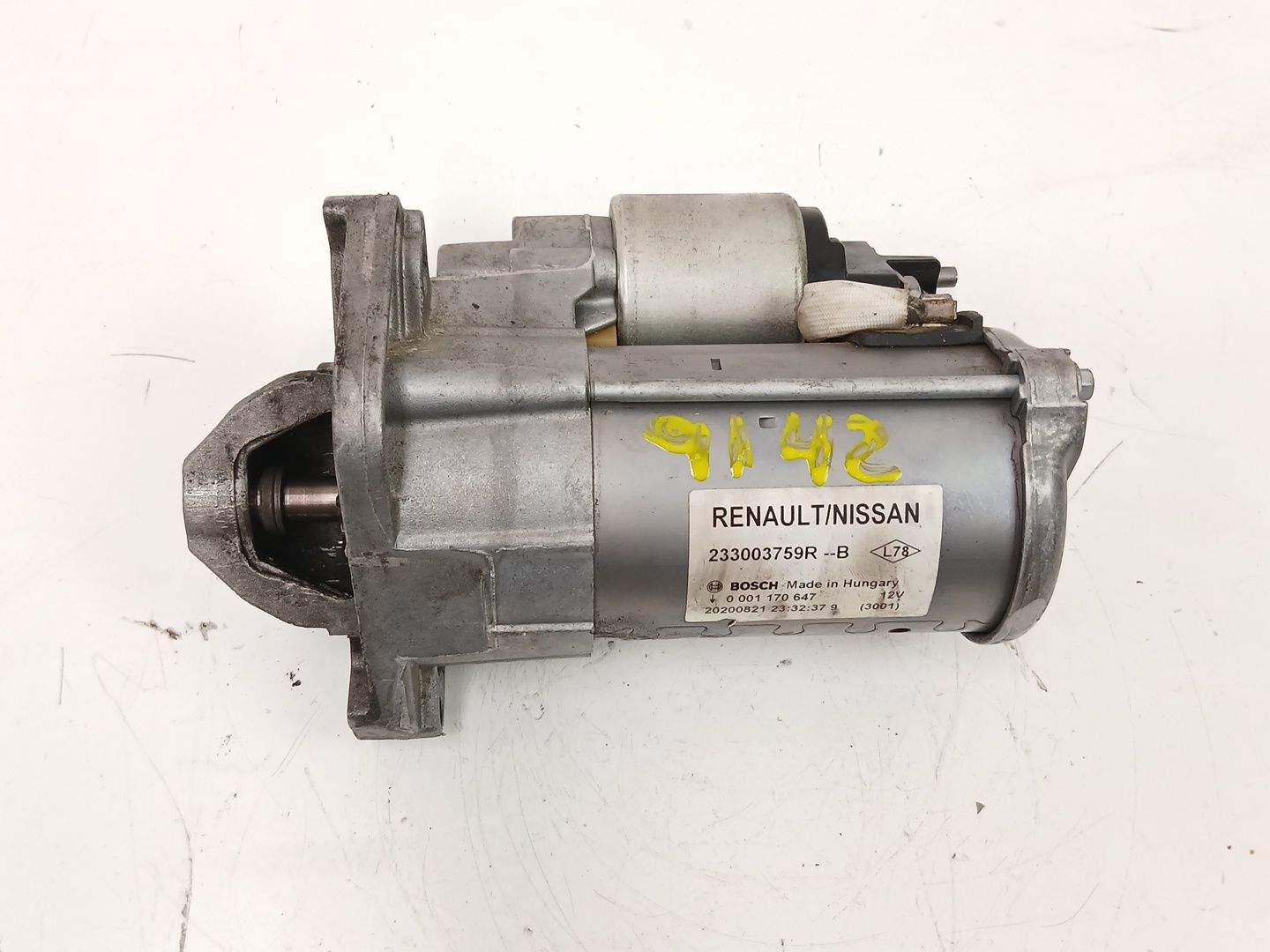 MOTOR ARRANQUE RENAULT CAPTUR II (HF_) 233003759R / 0001170647 233003759R0001170647 - Vista 3