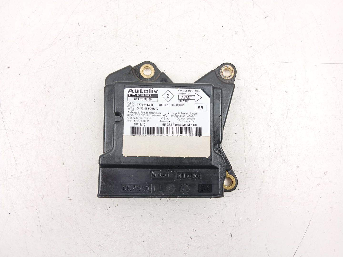 CENTRALITA AIRBAG PEUGEOT 308 I (4A_, 4C_) 9674291480 / 619763800 9674291480619763800 - Vista 2