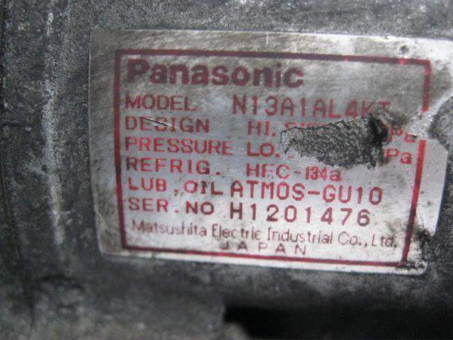 COMPRESOR AIRE ACONDICIONADO MAZDA MX-3 (EC) N13A1AL4KT-R134A-PANASONIC N13A1AL4KTR134APANASONIC - Vista 3