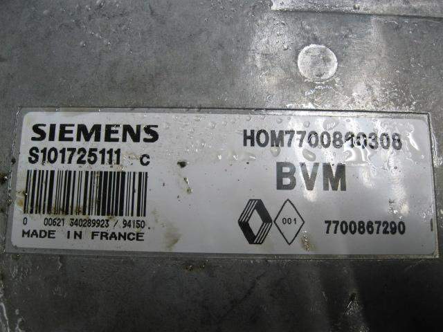 CENTRALITA RENAULT LAGUNA 7700867290 / S101725111C 7700867290S101725111C - Vista 3