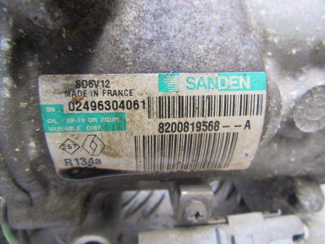 COMPRESOR AIRE ACONDICIONADO RENAULT CLIO III Grandtour (KR0/1_) 8200819568 / 02496304061 820081956802496304061 - Vista 3