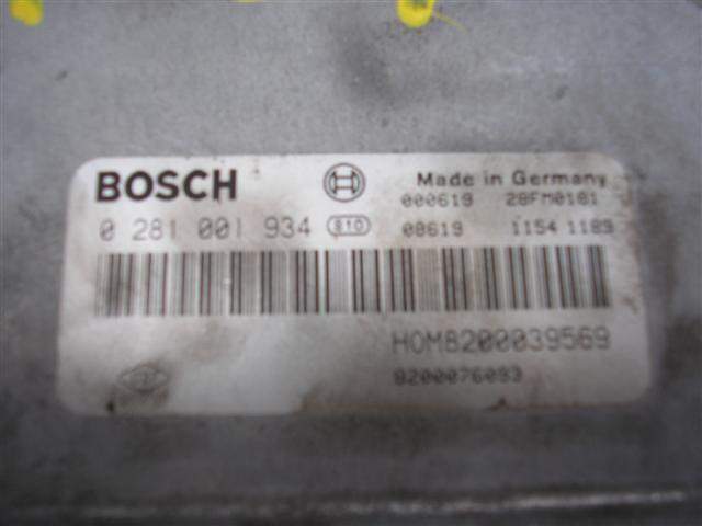 CENTRALITA RENAULT SCENIC 8200039569 / 0281001934 82000395690281001934 - Vista 3