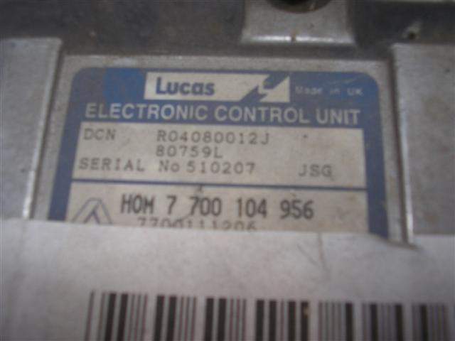 CENTRALITA RENAULT KANGOO 7700104956 / R04080012J 7700104956R04080012J - Vista 3