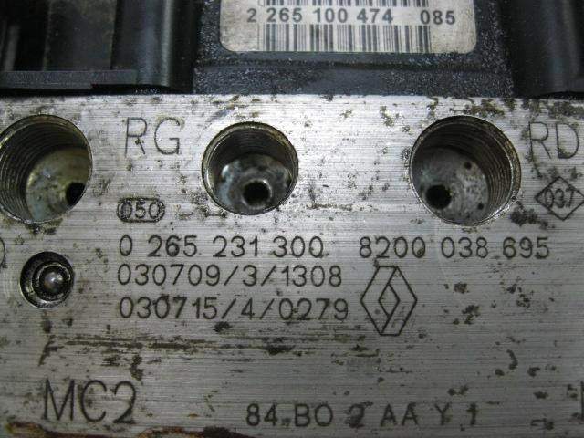 ABS RENAULT MEGANE 8200038695 / 0265231300 82000386950265231300 - Vista 3