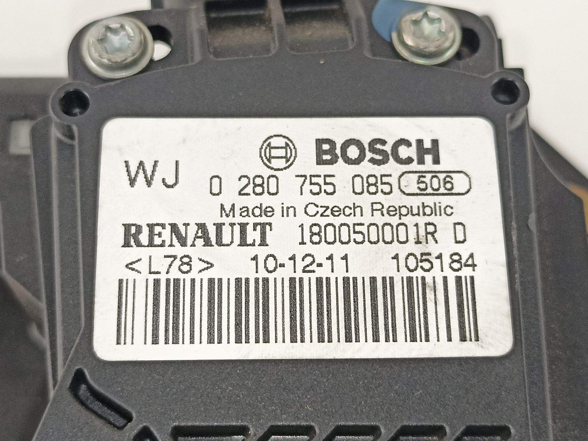 POTENCIOMETRO ACELERACION RENAULT LAGUNA GRANDTOUR III 180050001R / 0280755085 180050001R0280755085 - Vista 3