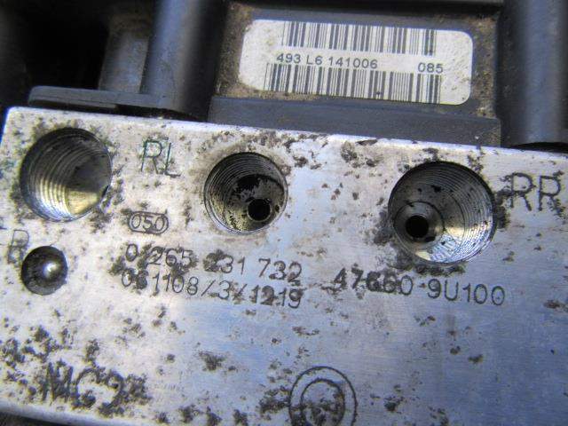 ABS NISSAN NOTE (E11, NE11) 476609U100 / 0265231732 476609U1000265231732 - Vista 3