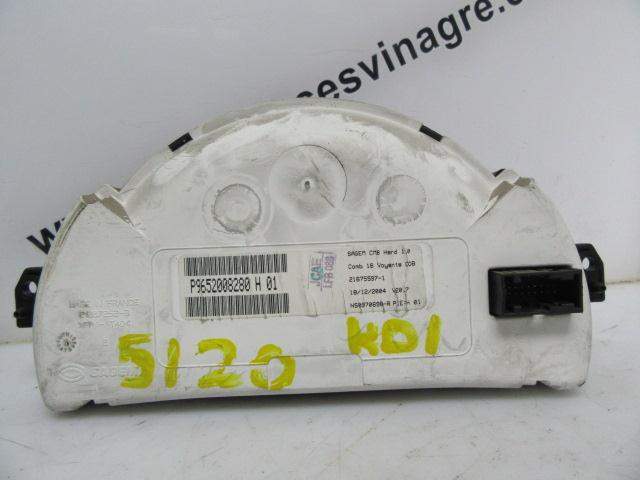 CUADRO INSTRUMENTOS CITROËN C2 (JM_) 9652008280 9652008280 - Vista 2