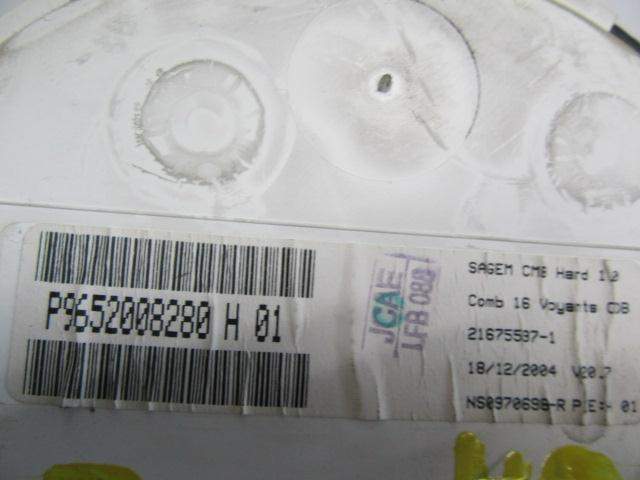 CUADRO INSTRUMENTOS CITROËN C2 (JM_) 9652008280 9652008280 - Vista 3