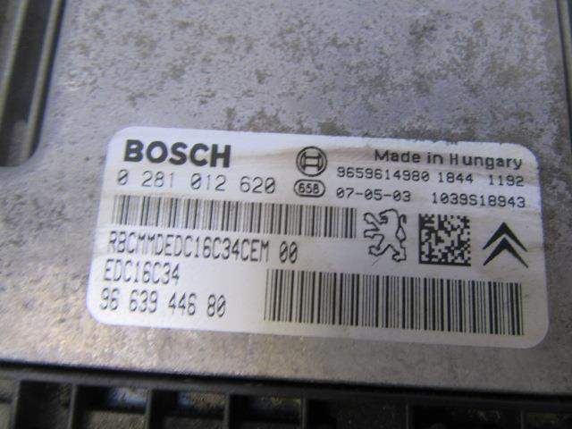 CENTRALITA CITROËN BERLINGO / BERLINGO FIRST Monospace (MF_, GJK_, GFK_) 9663944880 / 0281012620 96639448800281012620 - Vista 3
