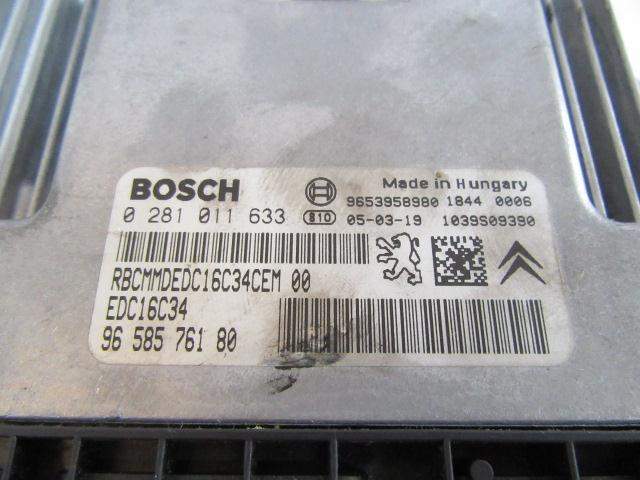 CENTRALITA PEUGEOT 407 (6D_) 9658576180 / 0281011633 96585761800281011633 - Vista 3