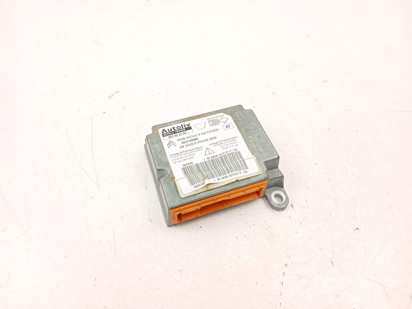 CENTRALITA AIRBAG CITROËN BERLINGO / BERLINGO FIRST Furgón/monospace (M_) 9653190880 / 603602500 9653190880603602500