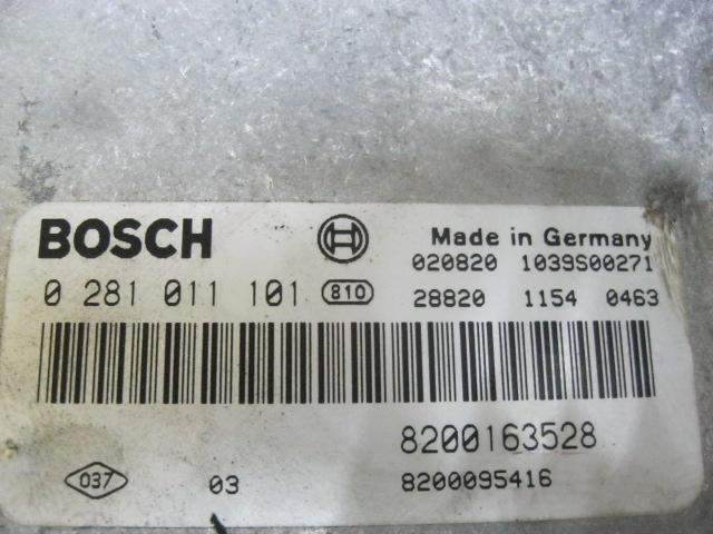 CENTRALITA RENAULT LAGUNA 8200163528 / 82020095416 / 0281011101 8200163528820200954160281011101 - Vista 3