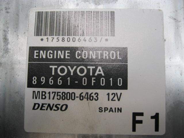 CENTRALITA TOYOTA COROLLA 896610F010 / 1758006463 896610F0101758006463 - Vista 3