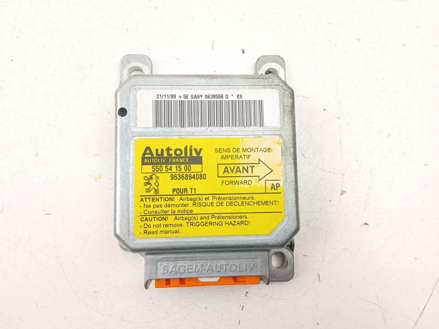 CENTRALITA AIRBAG PEUGEOT 206 Hatchback (2A/C) 9636894080 / 550541500 9636894080550541500 - Vista 2