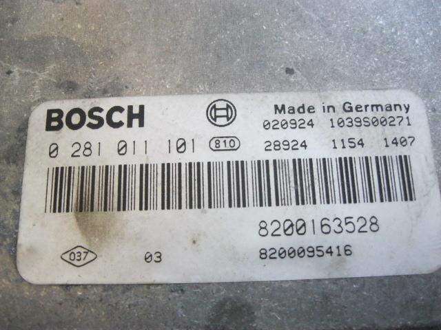 CENTRALITA RENAULT LAGUNA 8200163528 / 0281011101 82001635280281011101 - Vista 3